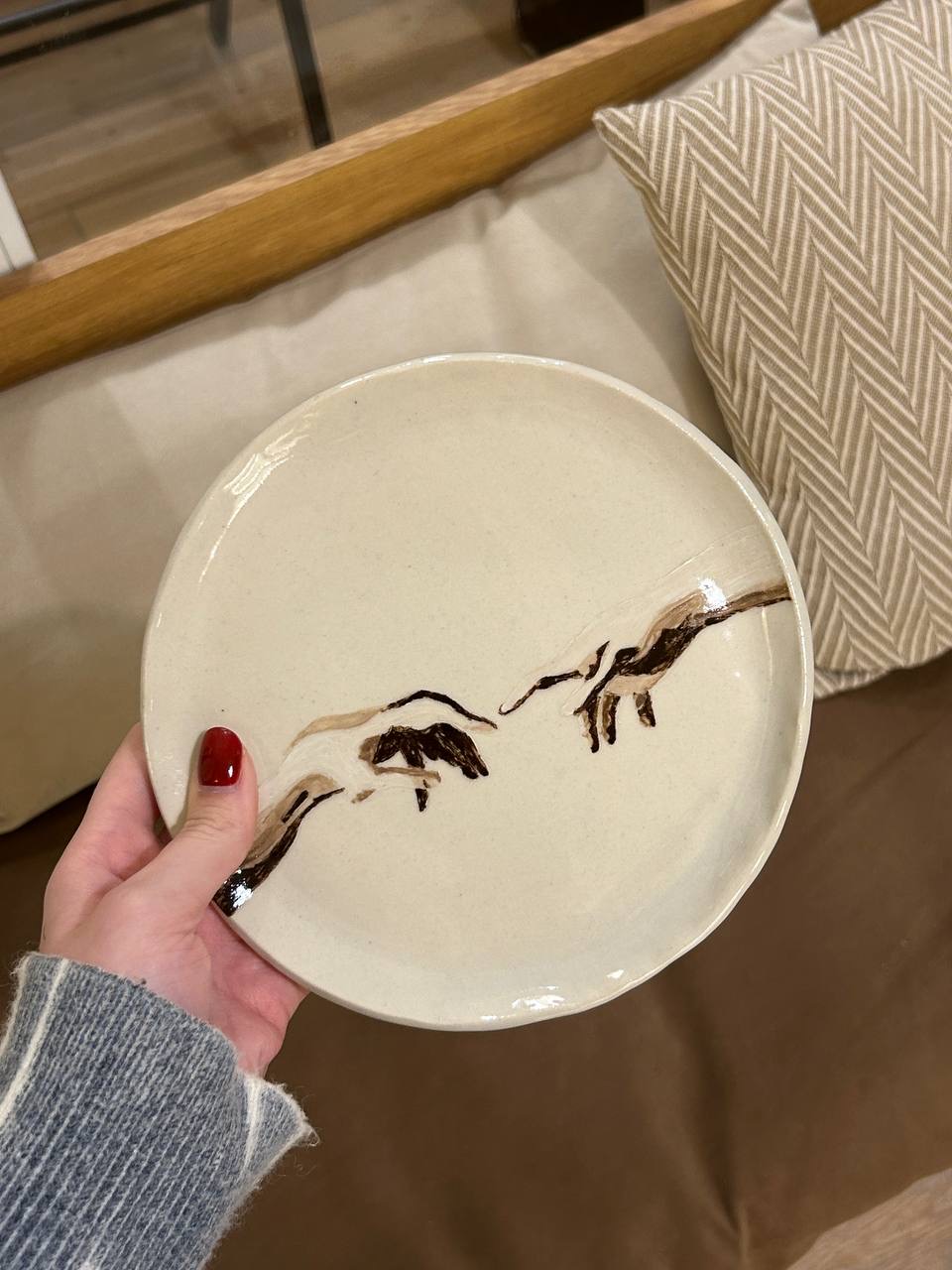 Тарелка с росписью 14+ фото 3